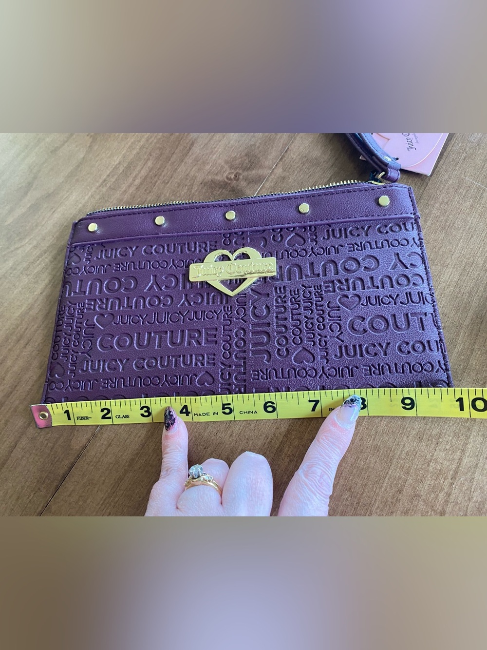 Juicy Couture Zipper Closure Wristlet - Picture 5 of 7